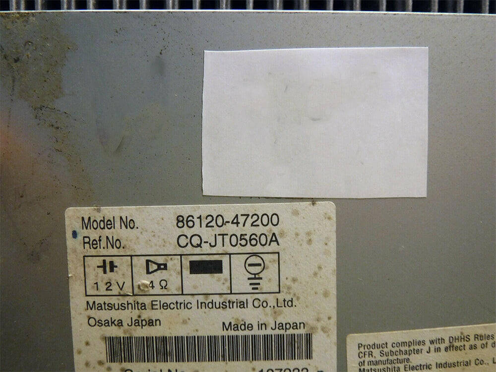 Used OEM 2006-2009 Toyota Prius CD Player Radio Stereo 51824 FACE ID 86120-47200 OEM