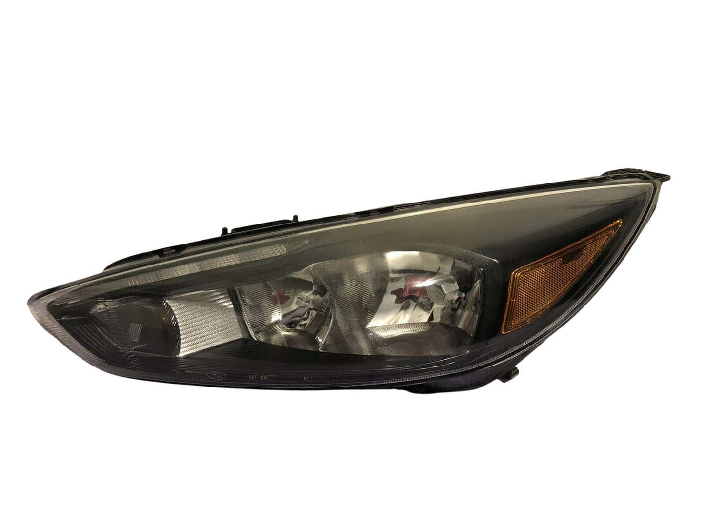 Used OEM 2015-2018 Ford Focus Halogen Black Trim Headlight LH Side Head Lamp LED
