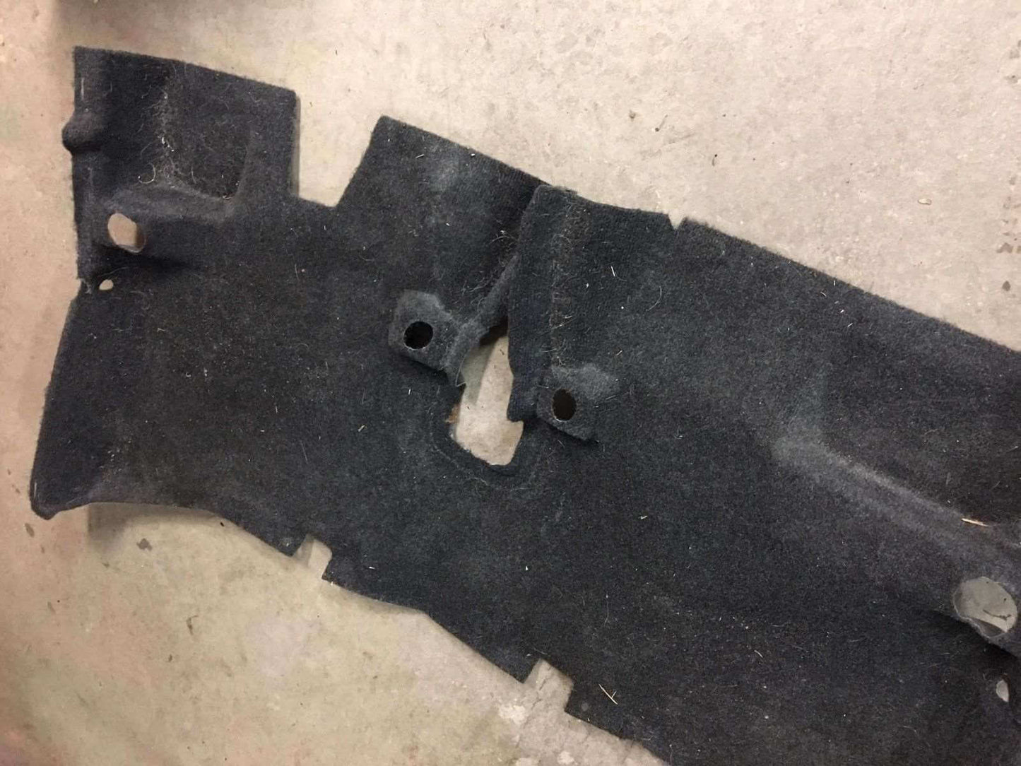 Used OEM 12-17 Toyota Prius C Rear 2nd Row Seat Floor Mat Carpet Black 7th & 8th VIN = B3
