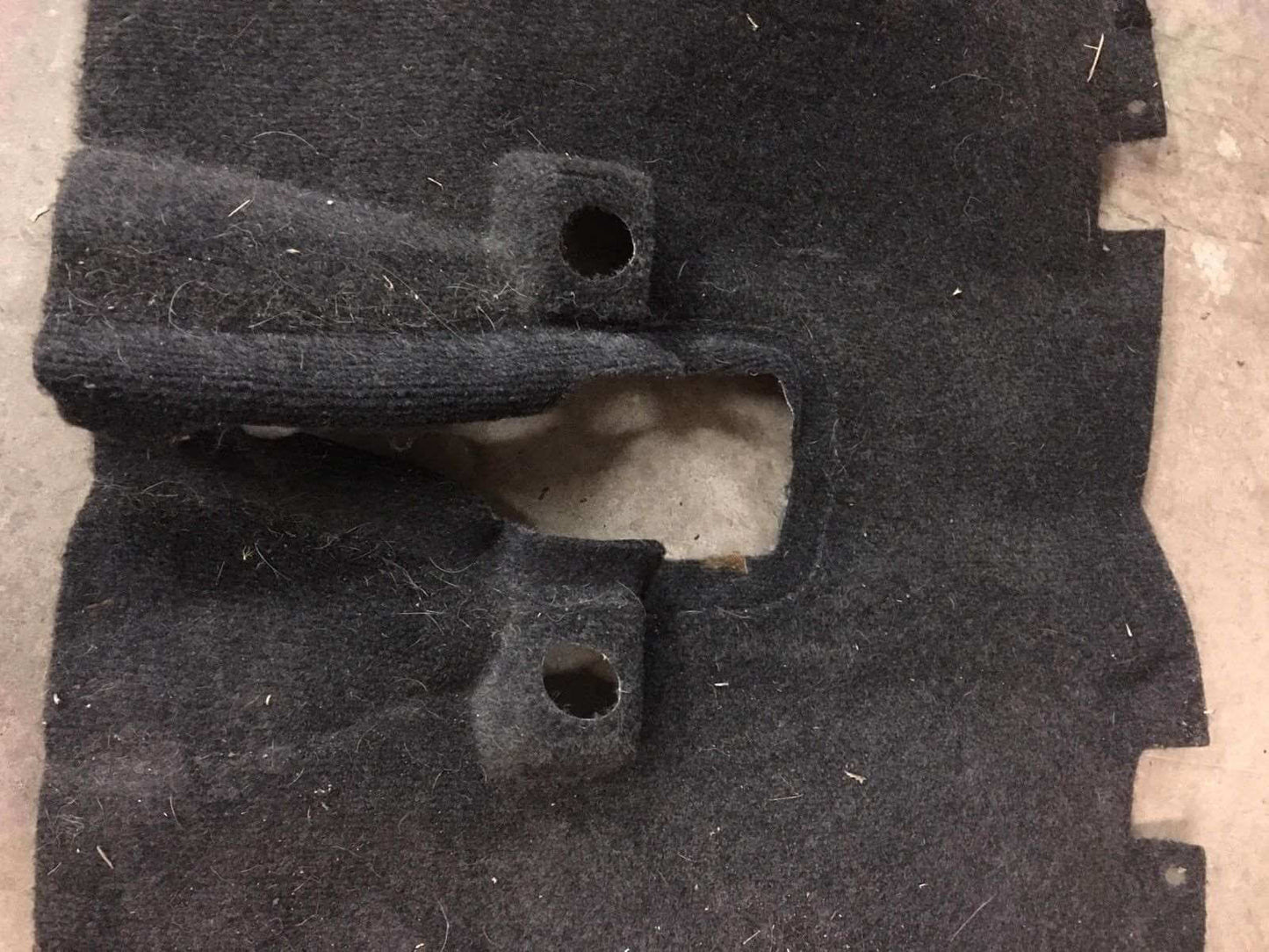 Used OEM 12-17 Toyota Prius C Rear 2nd Row Seat Floor Mat Carpet Black 7th & 8th VIN = B3