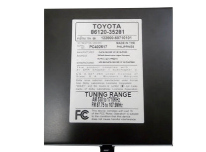 Used OEM 2003-2005 Toyota 4-Runner Radio AM / FM / CD / Cassette Player 86120-35281 OEM