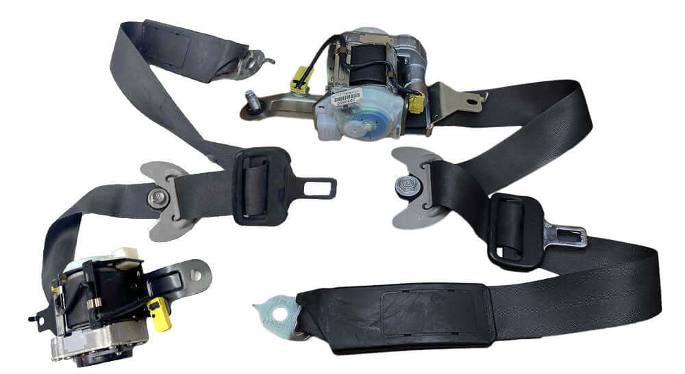 Used OEM 2006-2011 Honda Civic Front Seat Belt Retractor Assembly Sedan Gray OEM Set Pair