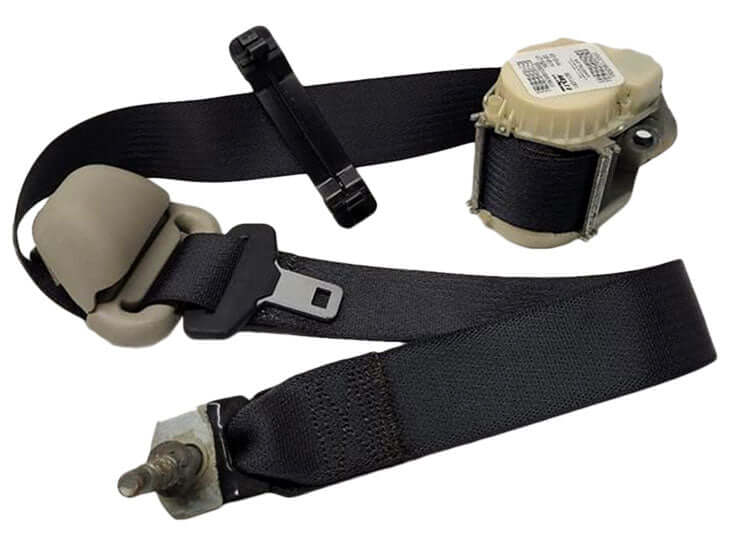 Used OEM 2009-2012 Dodge Ram 1500 Quad Cab Rear Left Passenger Seat Belt Retractor Black OEM
