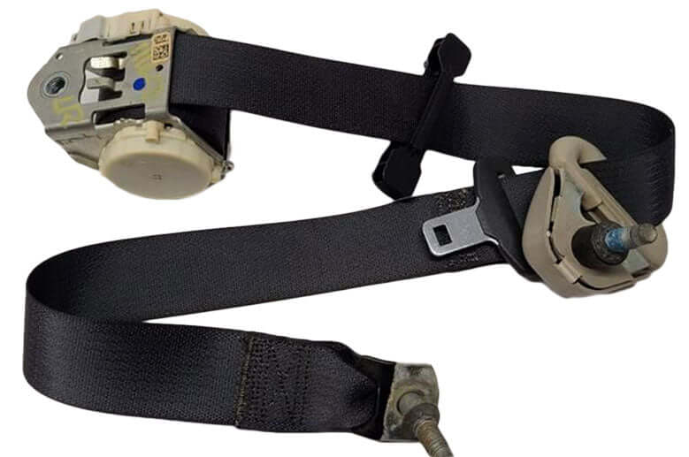 Used OEM 2009-2012 Dodge Ram 1500 Quad Cab Rear Left Passenger Seat Belt Retractor Black OEM