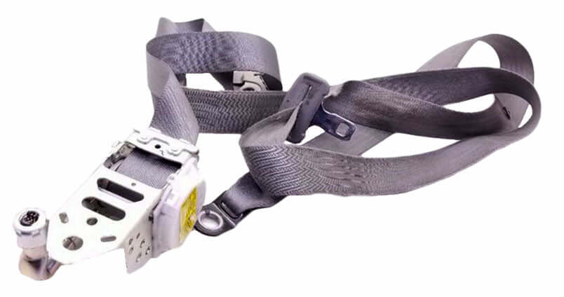 Used OEM 2010-2013 Toyota Tundra Front Left Driver Seat Belt Retractor Assembly Gray OEM