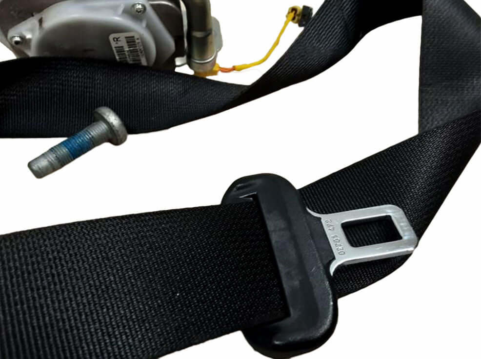 Used OEM 2011-2017 Jeep Wrangler 4 Dr Front Seat Belt Retractor Assembly Black Oem Set Pair