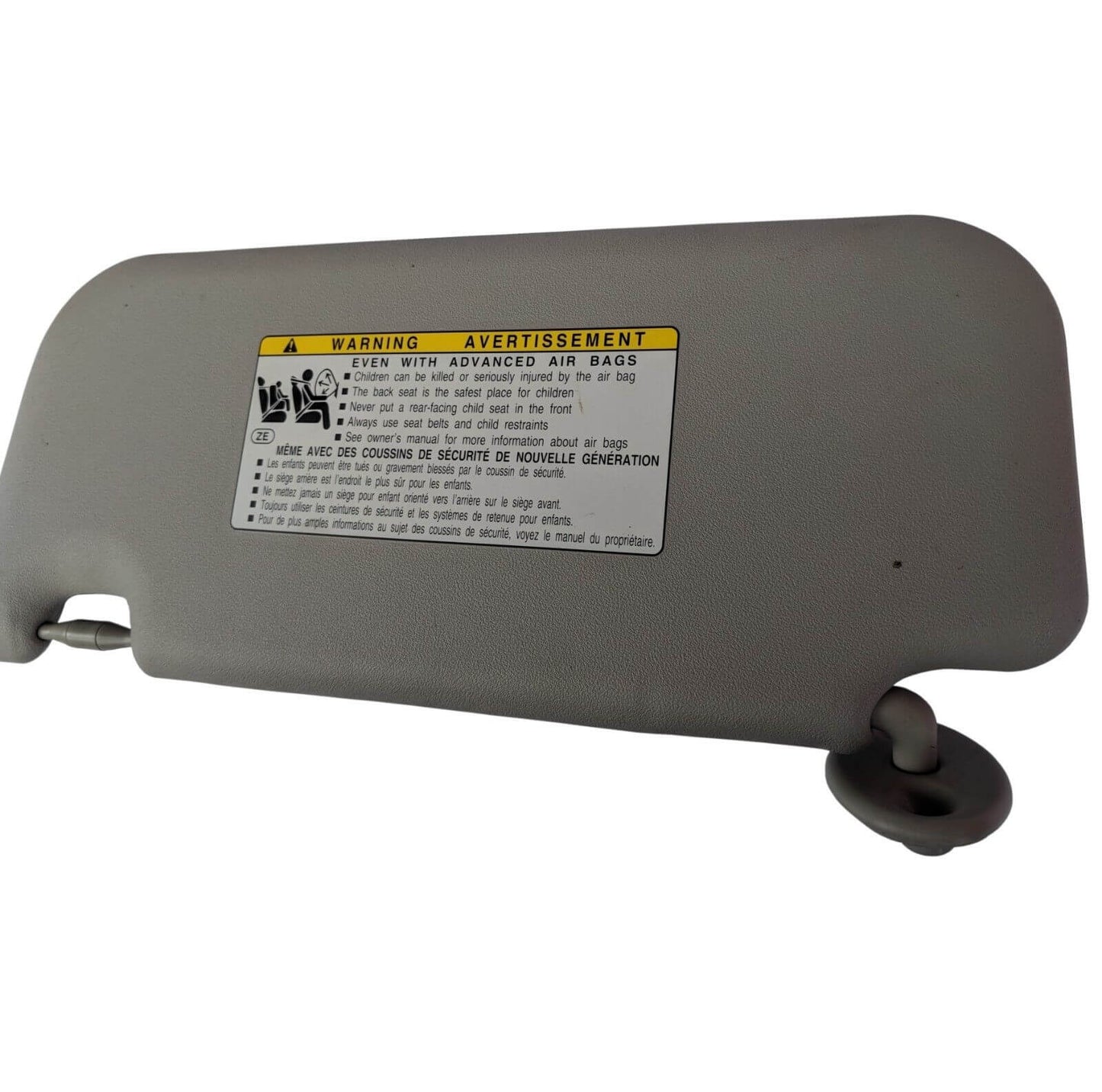 Used OEM 2012-2015 Toyota Prius C Left Right Side PAIR of Sunvisor Grey