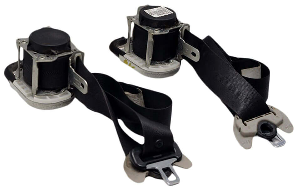 Used OEM 2012-2017 Toyota Prius C Front Seat Belt Retractor Black OEM Set Pair
