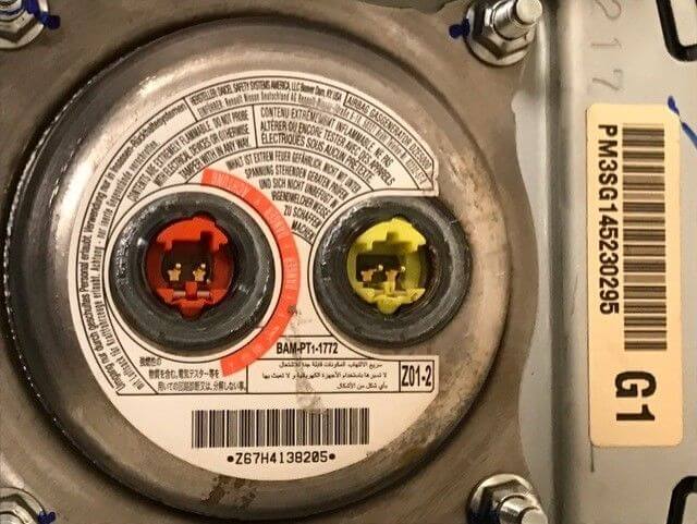 Used OEM 2013 2014 2015 2016 Nissan Sentra Driver Steering Wheel Air Bag BLACK Airbag OEM