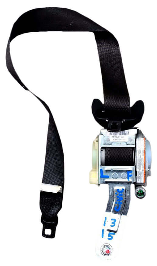 Used OEM 2013-2015 Honda Civic Sedan 4 Doors Front Left Driver Seat Belt Retractor Black OEM