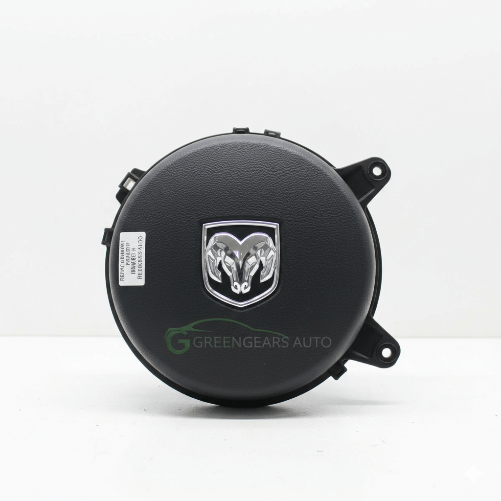 Used OEM 2014 Dodge Ram Driver Steering Wheel Air Bag BLACK LEFT